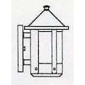 Arroyo Craftsman 6" berkeley wall sconce with roof BS-6RCR-VP